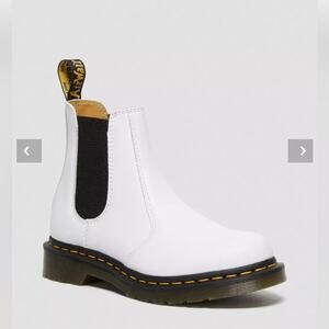 Dr. Martens White Ankle Boots